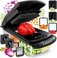 Vegetable Chopper Spiralizer Kitchen Prep Tool 4 in 1 Veggie Slicer Onion Fruit