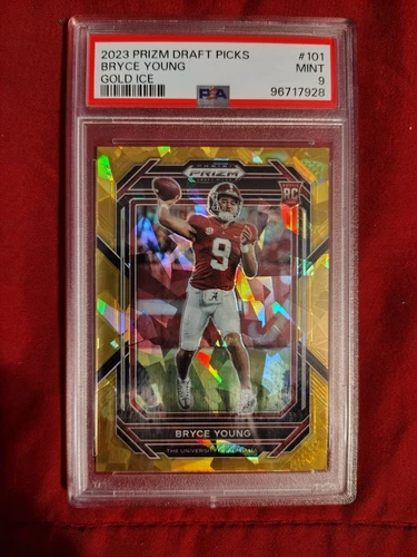 2023 Panini Prizm Draft Picks - Bryce Young #101 Gold Ice Prizm (RC)