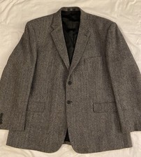Stafford Wool Sport Coat Mens 50R Classic Fit Two Button Single Vent