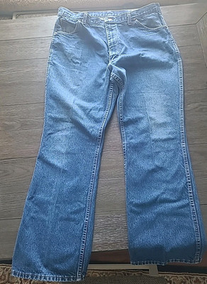 Vintage Genuine Sears Roebucks Western Wear Dark Blue Denim Jeans