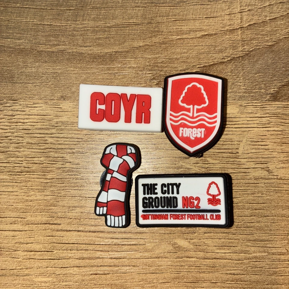 Nottingham Forest Croc Charm Set of 4 *Free postage*