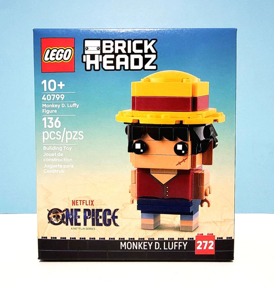 LEGO 2025 Brickheadz Monkey D. Luffy Figure 40799 & LEGO Buggy The Clown 40800 - Image 3 of 4