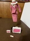Vintage 1984 Day to Night Barbie 7929 Jacket Skirt Needs TLC Briefcase Purse