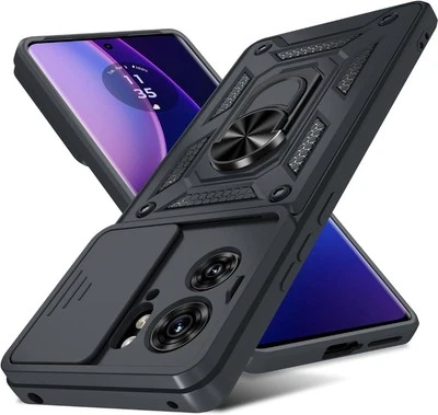 PIXFAB Custodia per Motorola EDGE 60/60 Fusion, anello ARMOUR supporto antiurto cover telefono