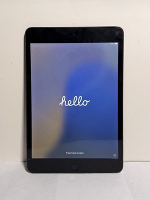 Apple iPad Mini 5th Gen Wi-Fi + Cellular (A2126) - 64GB Space Gray Please Read