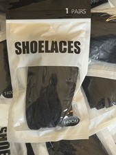 55" Inch BLACK FLAT REPLACEMENT SHOELACES FOR NIKE JORDAN SHOE LACES 140cm