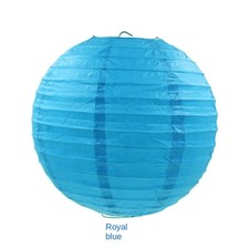 40cm Royal Blue Chinese Paper Lantern Round Hanging Decoration for Wedding Party