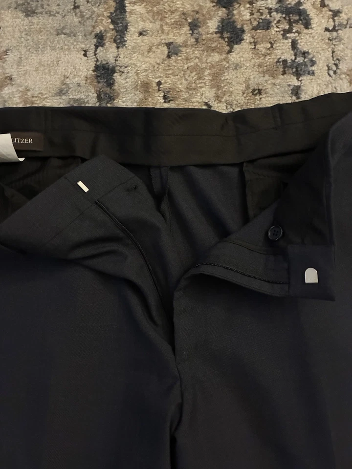 Pantalón de vestir para hombre BERT PULITZER negro 42X30 bolsillo elástico Foto 2 de 4