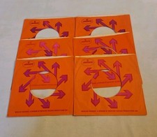 45 RPM 7" RECORD SLEEVES CO. SLEEVE 6 PACK SEE PHOTOS Mercury Records SLV341 