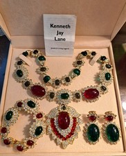 Kenneth J Lane Maharani Jackie O Set-Necklace ,Earrings & Bracelet
