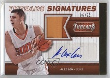 2014-15 Panini Threads Signatures Prime 6/25 Alex Len #61 Auto 0t1