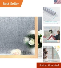 Eco-Friendly Rain Glass Window Film - Static Cling for Home & Office 17.7 x 78.7