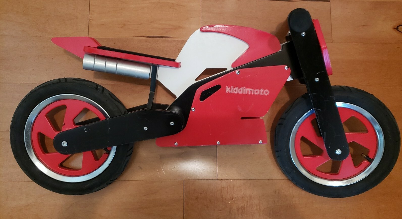 kiddimoto wooden balance bike