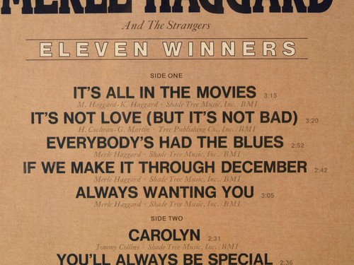 Eleven Winners by Merle Haggard and The Strangers SEALED LP w/free shipping - Picture 4 of 5