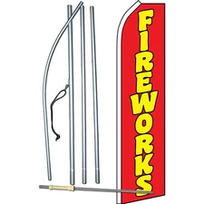 Fireworks Complete Swooper Flag Bundle