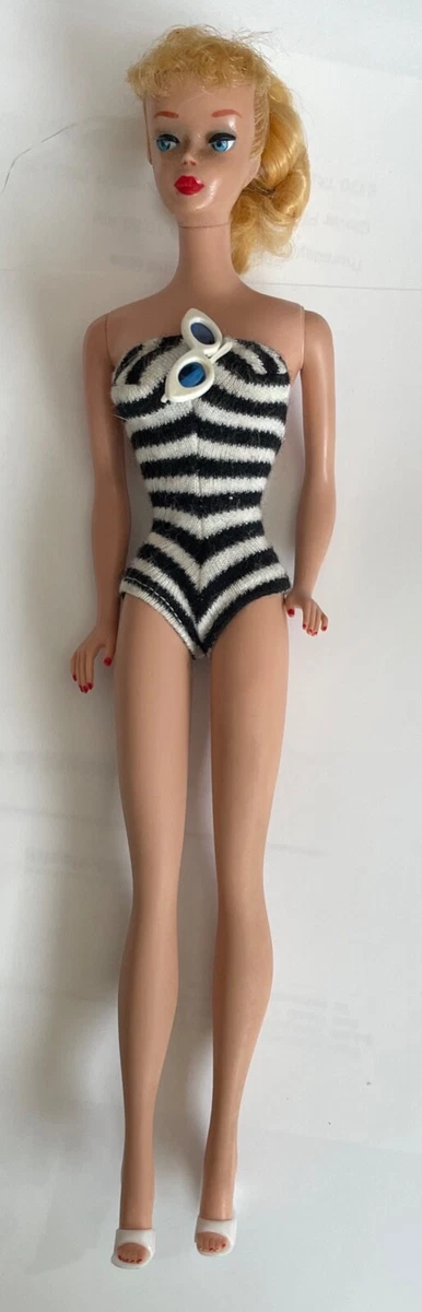 BARBIE Original 5 Blonde Ponytail Doll Vintage One Owner STUNNING