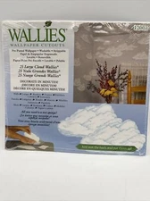 Wallies Wallpaper Cutouts 25 Large Clouds (6.5in X 3.5in) Pre-pasted Washable