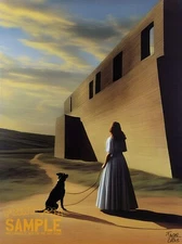 Woman and her Dog by Jasper Collins * Quality Print * FRAME ME ~ Surrealism