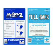 50 Mylite 2 Mil Mylar Comic Book Bags  Full Back Boards E Gerber Current Modern