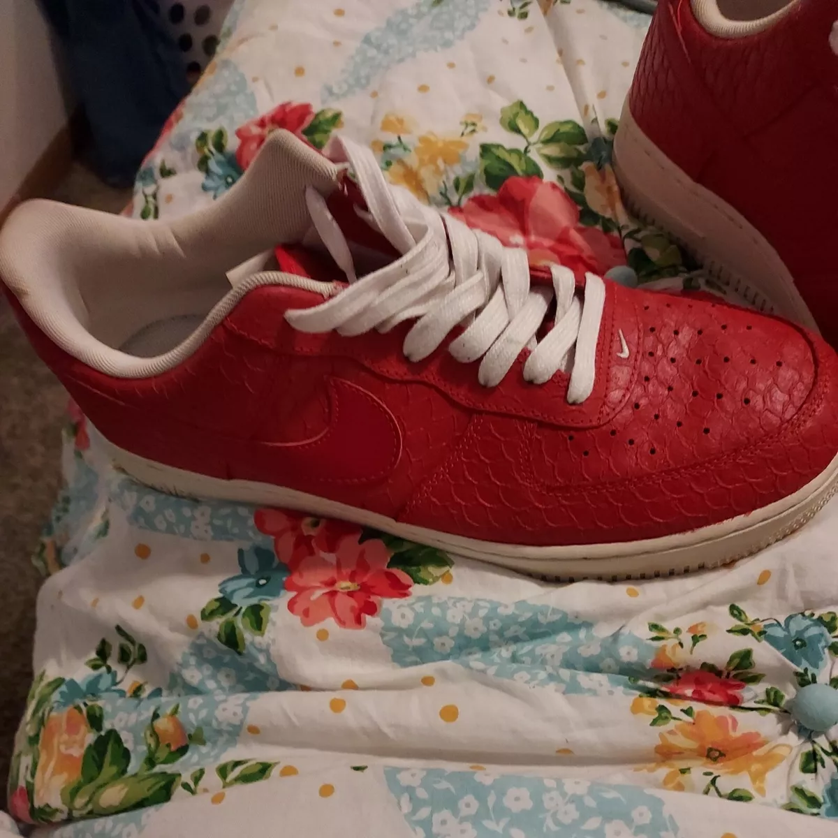 Size 11 Nike Air Force 1 Low 07 LV8 Red Croc eBay