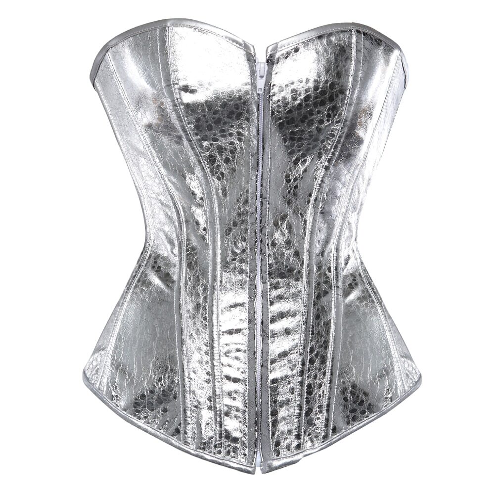 【最終お値下げ】PERVERZE Rib Cage Bustier silver PERVERZE（パーバーズ）の「Rib Cage Bustier（タンクトップ