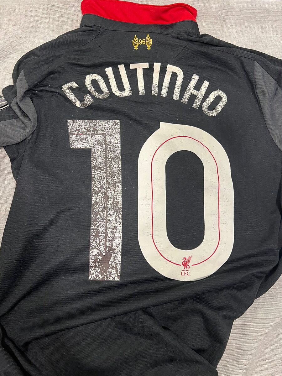 Coutinho Warrior Liverpool 10 Black jersey UCL 100 Coutinho Warrior Liverpool 10 Black jersey UCL 100