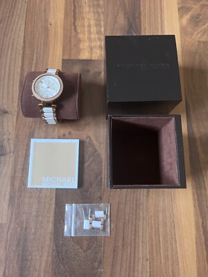 Michael Kors Uhr mit Glitzersteinen in Roségold | + Originalverpackung
