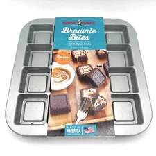 Nordic Ware Brownie Bites Pan Heavy Cast Aluminum 16 Minis USA ~ FLAW