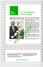 Harry Binns Grasmere Stick Maker  - 1980 Two-Part Cutting