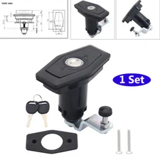 Universal RV Cabinet Lock Trailer Cabin Door Lock Camper Furniture Lock w/2 Keys