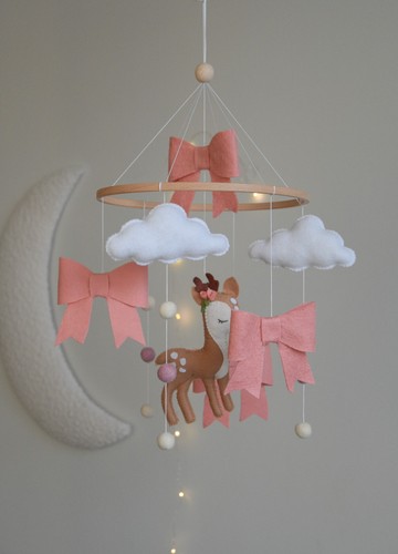 Cute deer nursery baby mobile - 第 4/10 張圖片