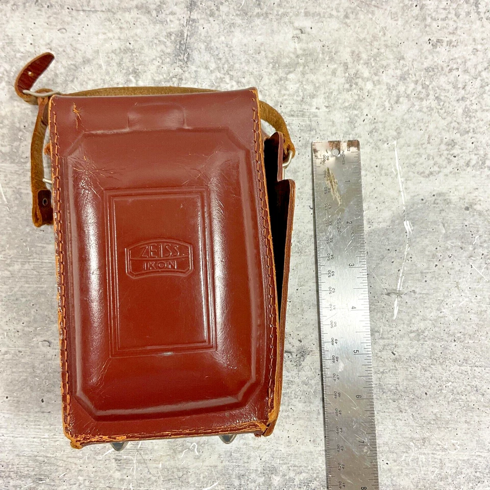 VTG Zeiss Ikon Ikoflex TLR Medium Format Film Camera Brown Leather Carrying Case - Image 2 of 4
