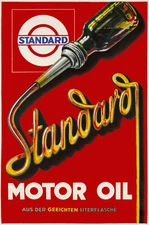 1930s Standard Oil Motor Oil German Ad poster 13 x 19 Giclee print