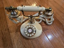 TeleConcept 516042 Regal French Cream Brass Corded Telephone Tested EB-15947