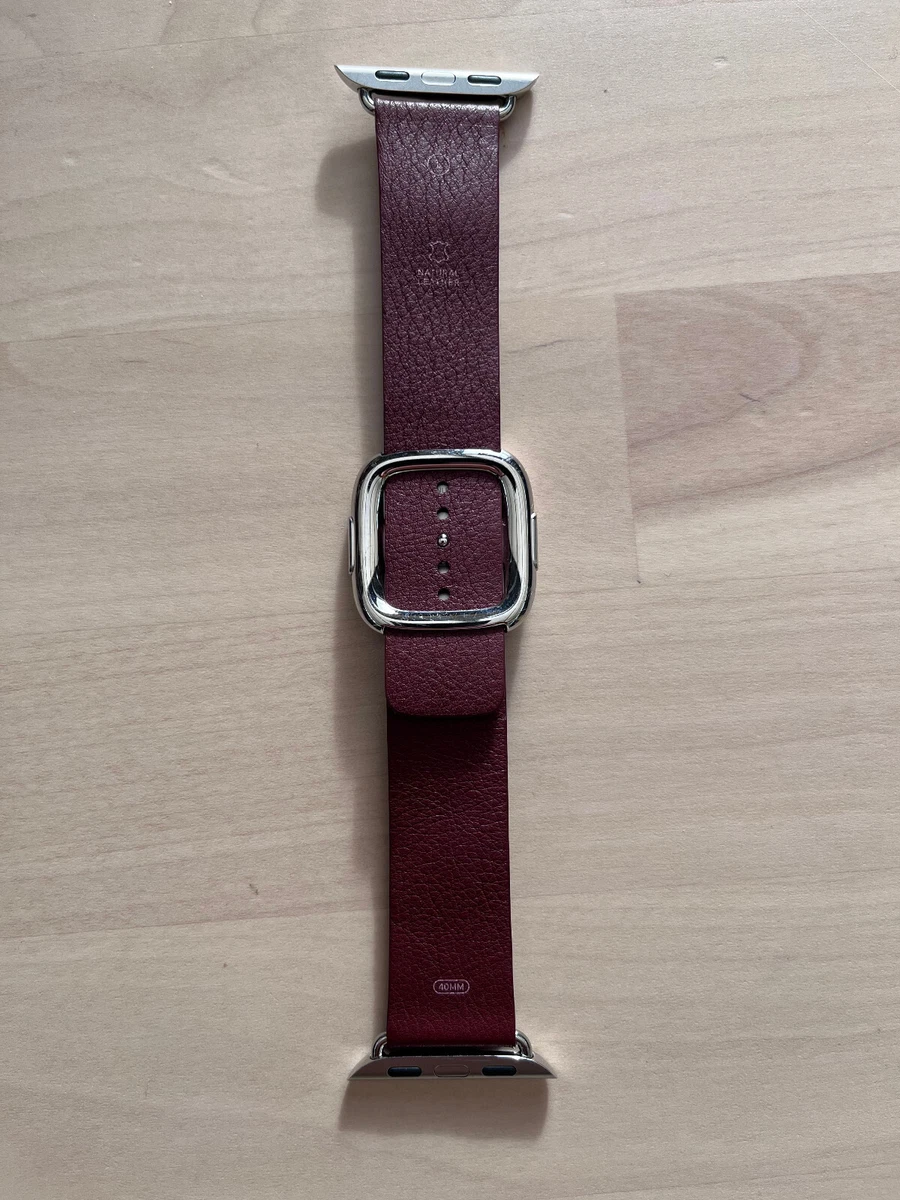 Garnet modern online buckle apple watch