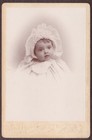 Lola Beatrice Bailey - Beautiful Baby in Bonnet Cabinet Photo Brockton MA