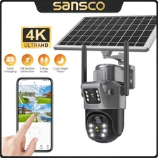 WIFI 4MP Wireless Solar Camera Outdoor Motion Night Vision Security Surveillance