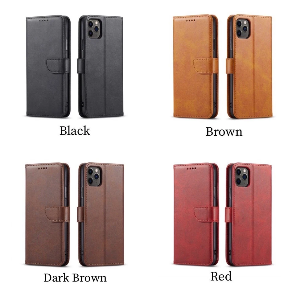 Leather Magnetic Flip Wallet Case For iPhone 17 16 15 14 Plus 13 12 Pro Max Air - Image 3 of 4