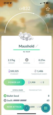 Pokémon Maushold (Family of Four) - GO TRADE
