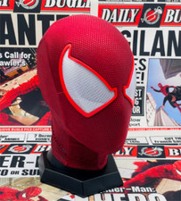 Across The Spider-Verse Scarlet Spiderman Helmet Ben Reilly Mask Cosplay Masks