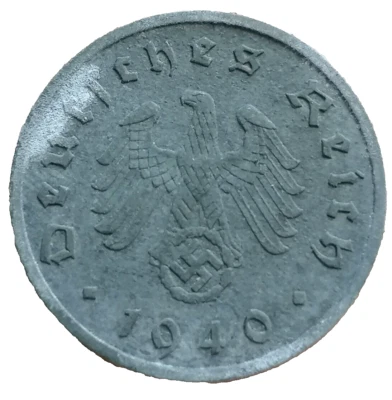 ALLEMAGNE 10 Reichspfennig 1940 Stuttgart en zinc - Photo 1/2