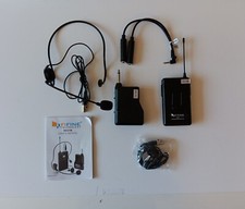 Fifine Technology K037B Blk Lavalier Headset Wireless Microphone System
