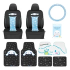 Cinnamoroll Car Seat Covers, Car Floor Mats, Steering Wheel Cover, Windshield...