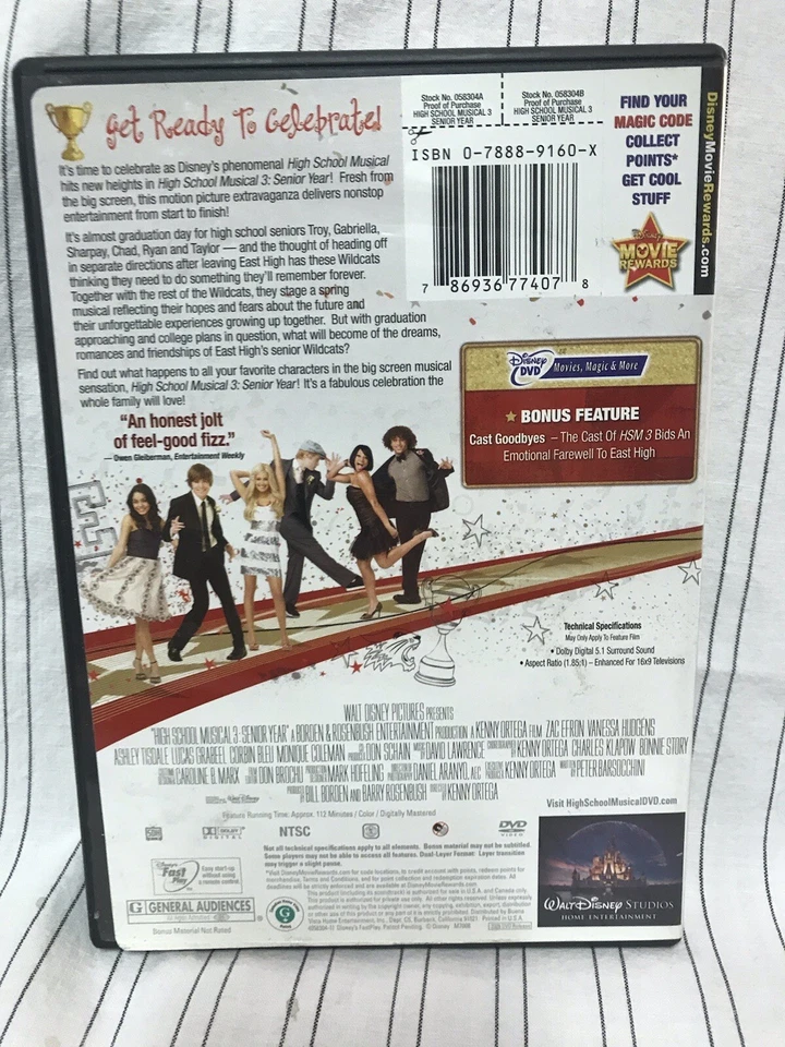High School Musical 3: Senior Year - DVD - VERY GOOD - Image 2 of 2