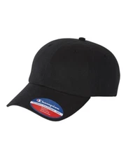 Champion Jersey Knit Dad's Cap - Black - Adjustable