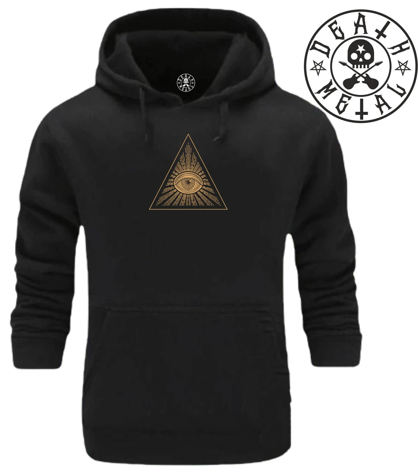 All Seeing Eye Hoodie Music Clothing Rock Metal Pyramid Triangle Illuminati Top