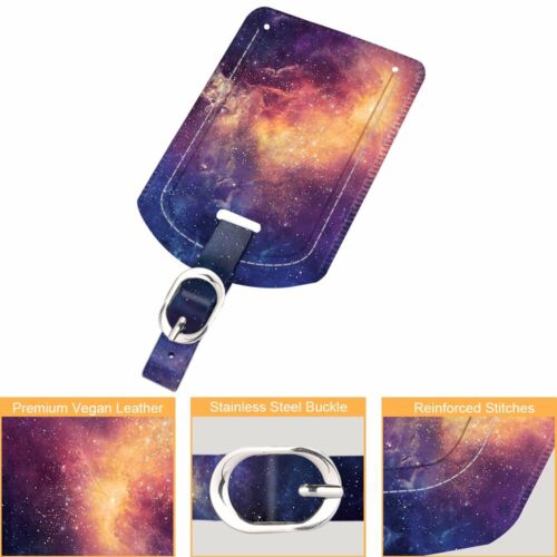 2 Stück Kofferanhänger Name Adresse ID Etiketten mit Rückseite Sichtschutz Fo Tasche Koffer - Bild 2 von 26