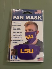 NCAA LSU Solid Face Mask / Cover by WinCraft