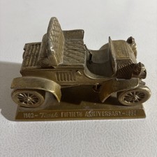 50th Anniversary Nash Auto 1902 Rambler 1952 Promotional Promo Brass Sculpture 50th Anniversary Nash Auto 1902 Rambler 1952 Promotional Promo Brass Sculpture