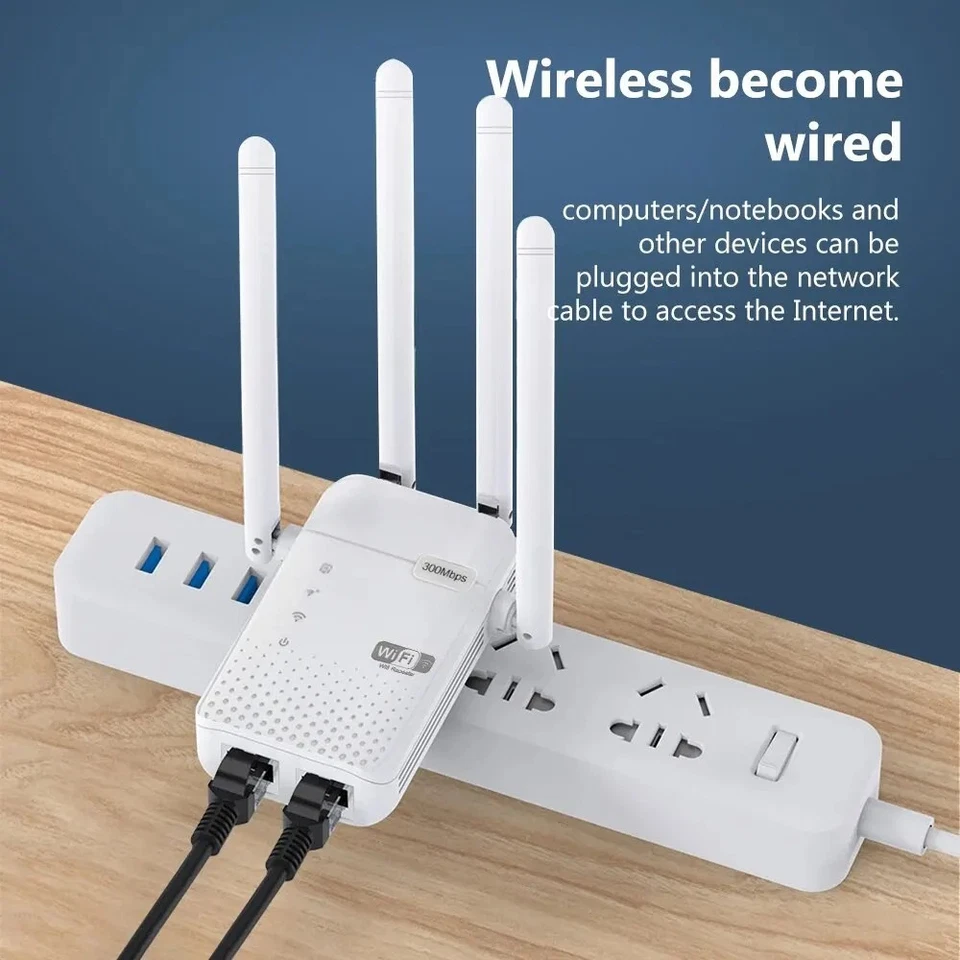 WiFi Range Extender Internet Booster Wireless Signal Repeater - Image 2 of 4